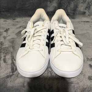 Adidas Classic White and Black Shoes